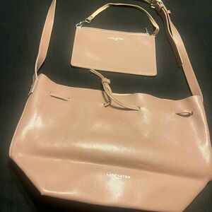 Lancaster Women's Pink Shoulder Bag Set